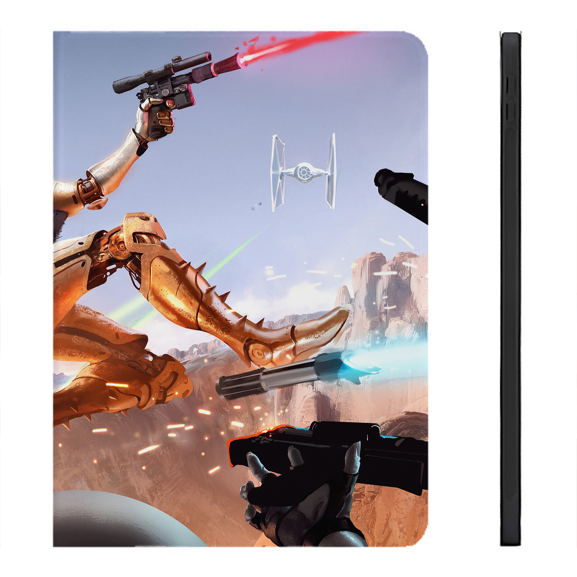 （画像用） スター・ウォーズ Star Wars IPadケース ペンホルダー付き ブックスタイルデザイン